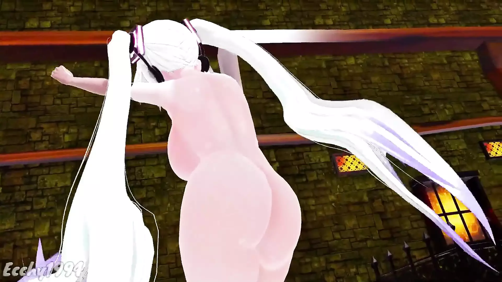 Thicc Miku Dance Hentai Vocaloid Nude Bass Knight Song Mmd D White