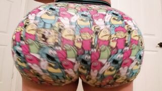 18 Year old Pounces on Dick Wearing SpongeBob Panties before Bed