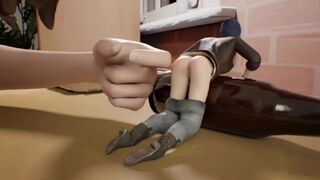 Max Caulfield spanking Tiny Chloe Price - Life is Strange