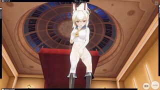 3D HENTAI Ayanami from Azur Lane Masturbation and Cum