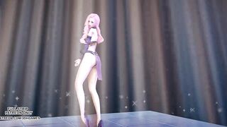 MMD Wisin & Yandel - Follow the Leader Seraphine Hot Striptease 4K UHD 60FPS