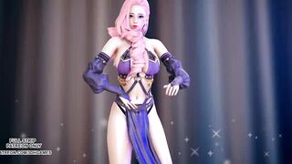 MMD Wisin & Yandel - Follow the Leader Seraphine Hot Striptease 4K UHD 60FPS