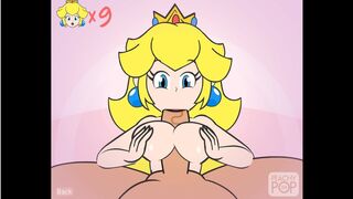 Super Smash Girls Titfuck! Peach