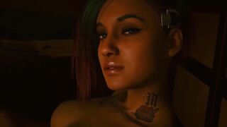 Judy Alvarez and Girl FULL SEX - Cyberpunk 2077 Lesbian Sex