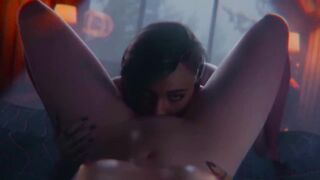 Judy Alvarez and Girl FULL SEX - Cyberpunk 2077 Lesbian Sex