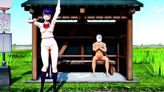 Mmd R18 Sex Danced at a Bus Stop in the Countryside