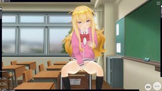 3D HENTAI Gabriel Masturbates in the Classroom