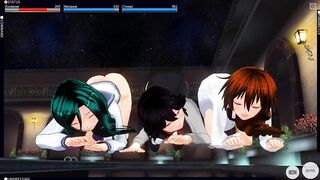 3D HENTAI ORGY three Beauties Cum with you