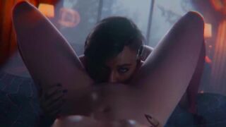 Cyberpunk 2077 - Lesbian FULL Sex with Judy Alvarez, XMod