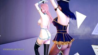 [MMD] PRODUCE48 - RUMOR Seraphine Gwen Caitlyn Sexy Striptease