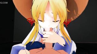 MMD - Suwako POV Blowjob.