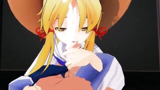 MMD - Suwako POV Blowjob.