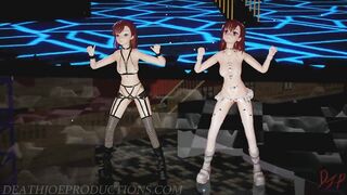 MMD R18 Misaka Duet Roki 1234