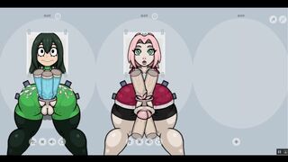 Fapwall [rule34 Hentai Game] Sakura from Naruto is taking 6 Penis at once