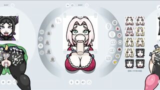 Fapwall [rule34 Hentai Game] Sakura from Naruto is taking 6 Penis at once