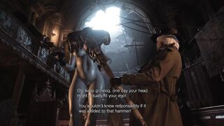 Resident Evil 8 - Nude Lady Dimitrescu Resident Evil Village: Tall Vampire Lady