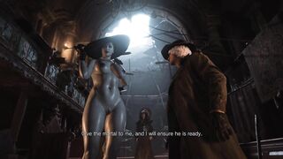 Resident Evil 8 - Nude Lady Dimitrescu Resident Evil Village: Tall Vampire Lady