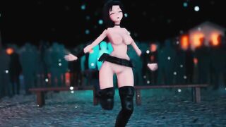 Mmd R18 Mona of Genshin Impact Dance Wiggle in the Hardcore Pawn