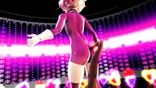 Mmd R18 Short Chan in Pink Cat Suit with Erected Nipple