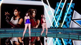 [MMD] GIRL'S DAY - SOMETHING Tifa Aerith FF7 Remake Uncensored 3D Erotic Dance