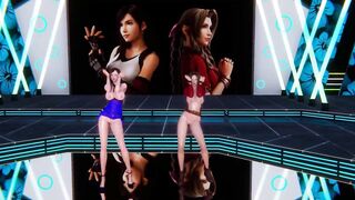 [MMD] GIRL'S DAY - SOMETHING Tifa Aerith FF7 Remake Uncensored 3D Erotic Dance