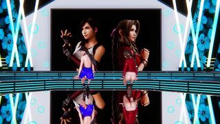 [MMD] GIRL'S DAY - SOMETHING Tifa Aerith FF7 Remake Uncensored 3D Erotic Dance