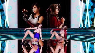 [MMD] GIRL'S DAY - SOMETHING Tifa Aerith FF7 Remake Uncensored 3D Erotic Dance