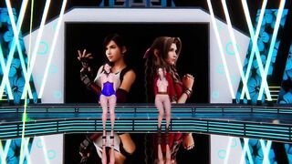 [MMD] GIRL'S DAY - SOMETHING Tifa Aerith FF7 Remake Uncensored 3D Erotic Dance