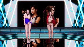 [MMD] GIRL'S DAY - SOMETHING Tifa Aerith FF7 Remake Uncensored 3D Erotic Dance