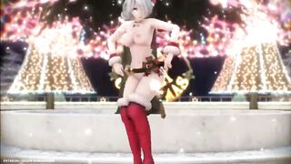 MMD R-18 HAKU Christmas Suit - Marine Dreamin