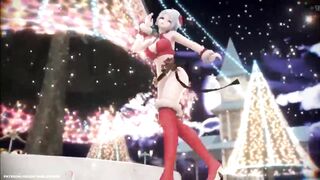 MMD R-18 HAKU Christmas Suit - Marine Dreamin