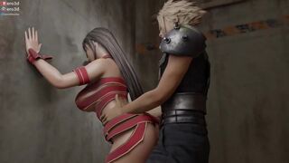 Tifa Lockhart Bends Over For Cloud