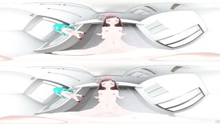 4K VR 360 - MMD Hentai Anime - Kizuna Ai teaching Mimiku