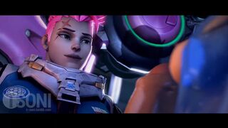 Zarya and D.Va in Hot Futa Scene