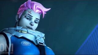 Zarya and D.Va in Hot Futa Scene