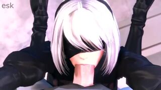 NIER AUTOMATA - 2B BLOWJOB 2