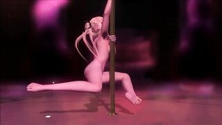 DOA Food: Nude Marie Rose Pole Dance