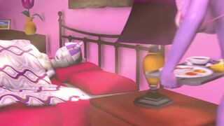 (MLP FUTA) Twilight Sparkle Face Fuck in Bed with Cumshot -