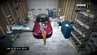 Watch Dogs - Sexy Lady taking selfie on car