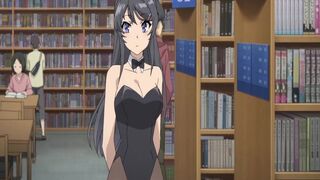 Hentai BunnyGirl in Library