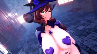 Mmd genshin impact Lisa West Wind Knights Witch R-15 2