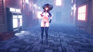 Mmd genshin impact Lisa West Wind Knights Witch R-15 2