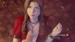 AERITH GETS HUGE FACIAL CUMSHOT!