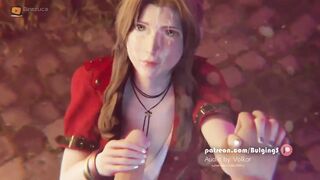 AERITH GETS HUGE FACIAL CUMSHOT!