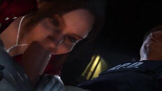 Resident Evil 2: Leon and Claire fuck