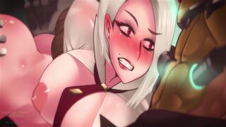 CARTOON PORN (OVERWATCH) ASHE LOSES THE GAME - FANDUB