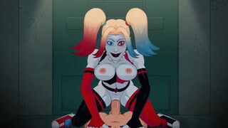 Harley Quinn deepthroats your cock