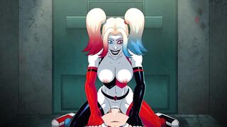 Harley Quinn deepthroats your cock