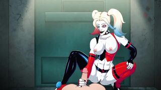 Harley Quinn deepthroats your cock