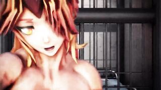 r18 mmd touhou  muscle Yuugi  ikkitousen